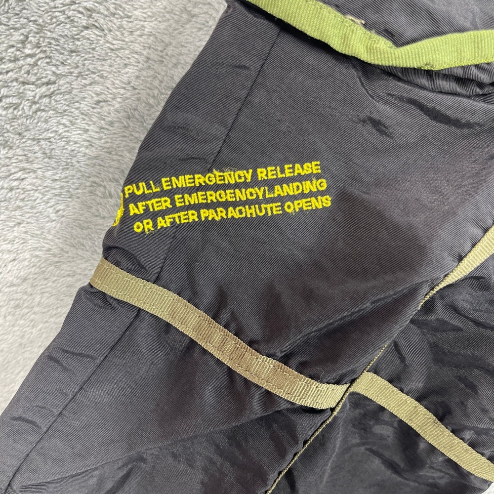 Parasuco Cargo Pants Mens 32 Black Parachute Techwear Cyberpunk Ergonomic Y2K - Picture 5 of 15